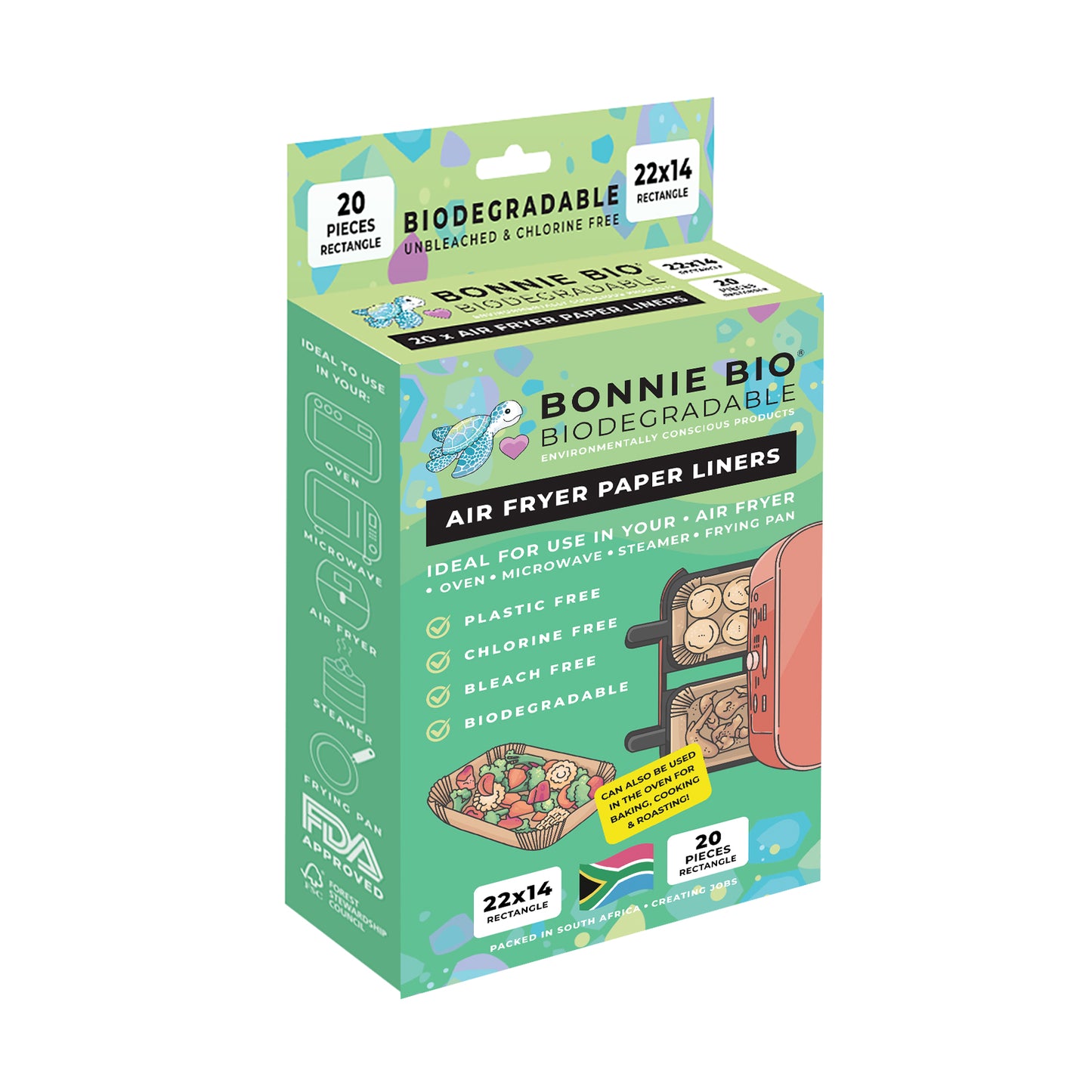 RECTANGLE 22 x 14 - AIR FRYER LINERS