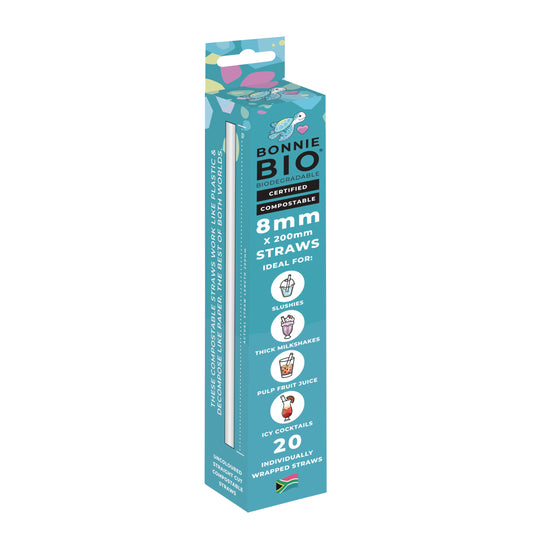 COMPOSTABLE STRAWS THICK SIZE - 8mm